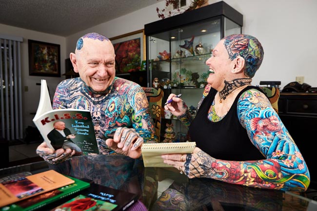 Couple become the world most tattooed people